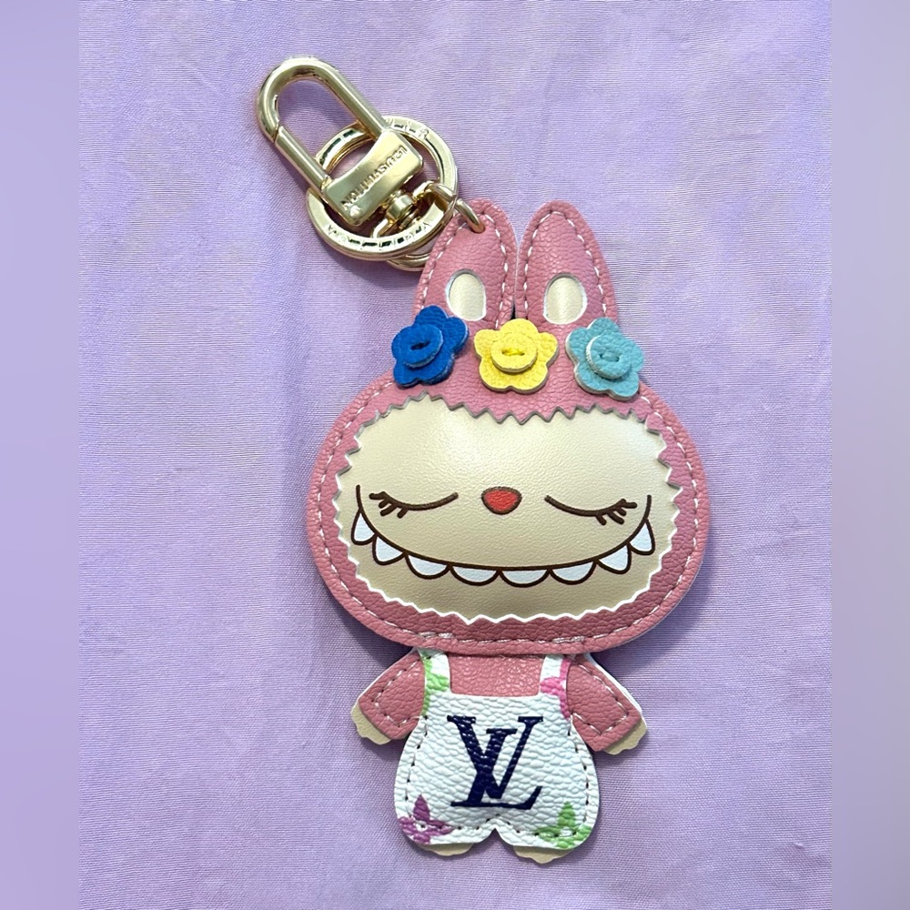LV Labubu Leather Charm